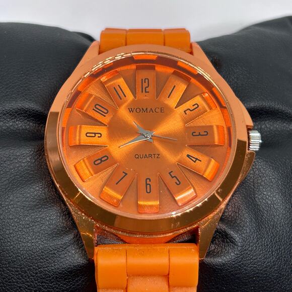 Womance Accessories - Womace Jelly Orange Quartz Women’s Watch  Working New Battery
